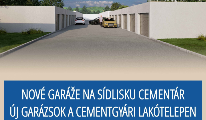 Fotka - Nové garáže na Sídlisku Cementár / Új garázsok a Cementgyári lakótelepen