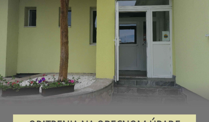 Fotka - Opatrenia na obecnom úrade / Intézkedések a községi hivatalban