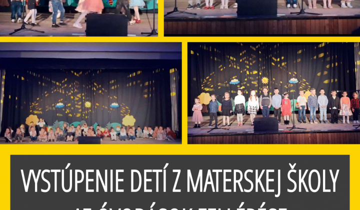 Fotka - Vystúpenie detí z materskej školy / Az óvodások fellépése