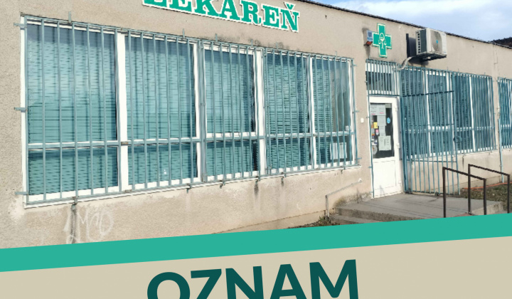 Fotka - Oznam / Közlemény