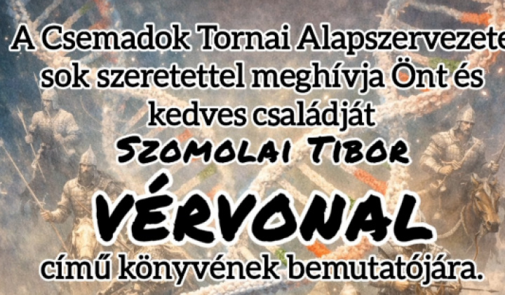 Fotka - Prezentácia knihy „Vérvonal'' od Tibora Szomolaiho/Tibor Szomolai „Vérvonal” könyv bemutatója