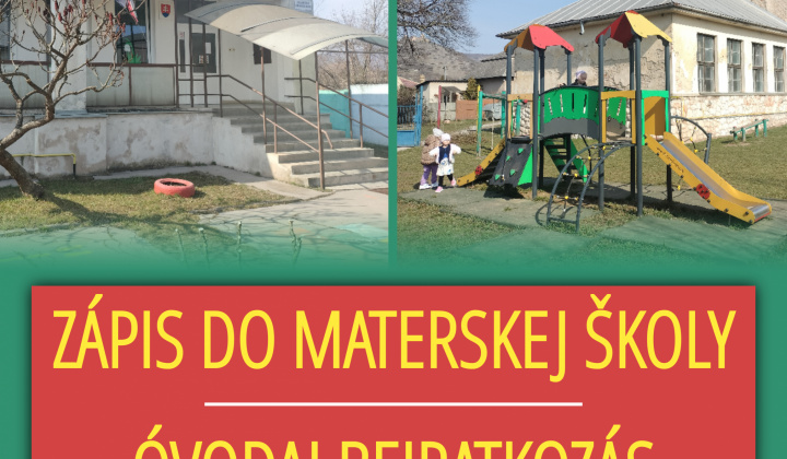 Fotka - Zápis do materskej školy/Óvodai beiratkozás