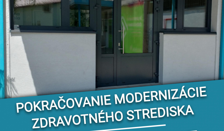 Fotka - Pokračovanie modernizácie zdravotného strediska/Az egészségügyi központ modernizációjának folytatása