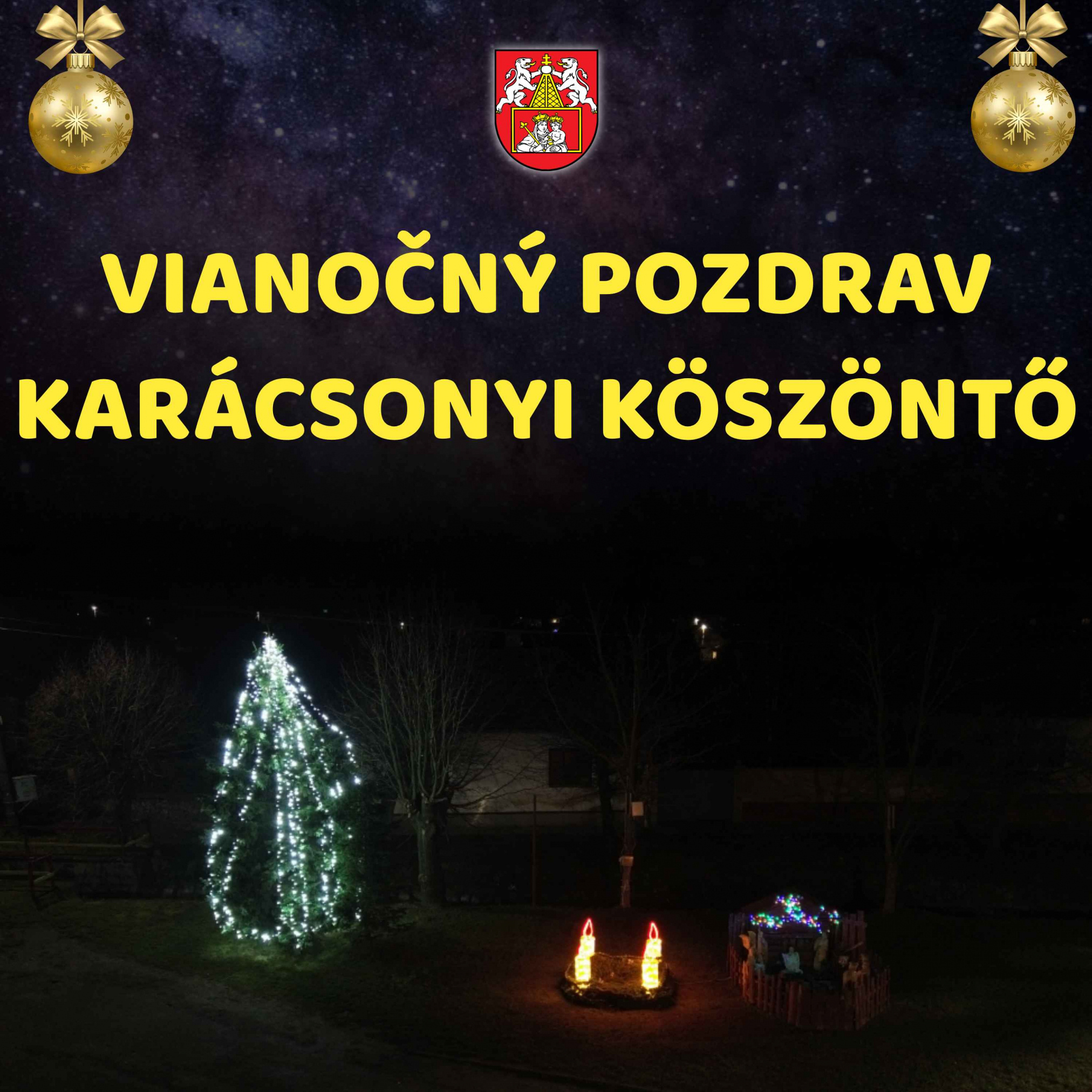 Fotka - Vianočný pozdrav / Karácsonyi köszöntő